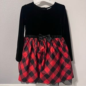 Plaid Long Sleeve Dress